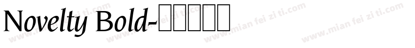Novelty Bold字体转换